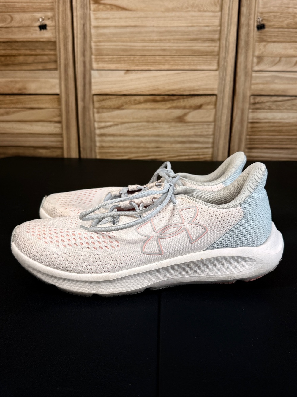Under Amour 3 Charged Pursuit Light Pink Athletic Sneakers Size 10